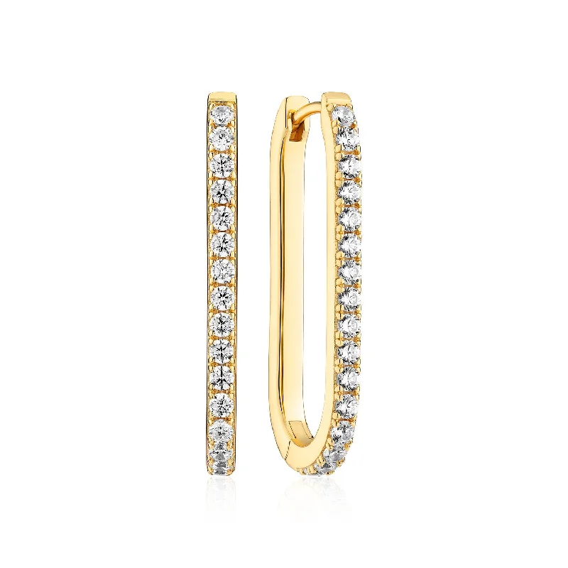 women’s sun earrings-Earrings Capizzi with white zirconia