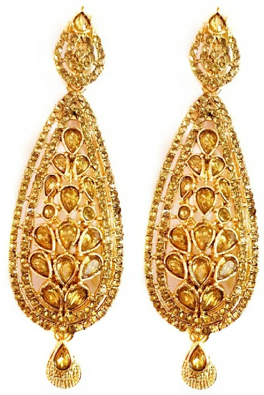 women’s earrings-Martina Jewels Gold Plated Pack Of 6 Dangler Earrings - E-108