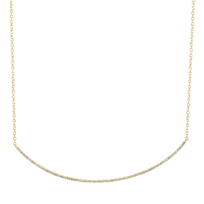 women’s birthstone chain necklaces-EVOKE DIAMOND NECKLACE, GOLD