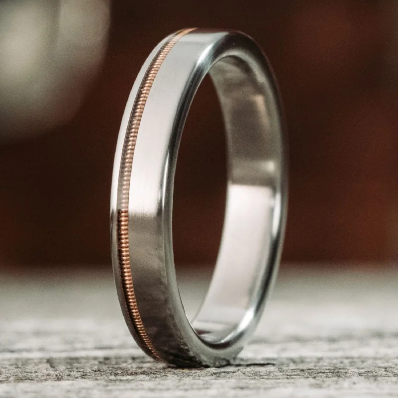 women’s rose gold engagement rings-The Songwriter | Men's Titanium Wedding Band with Guitar String