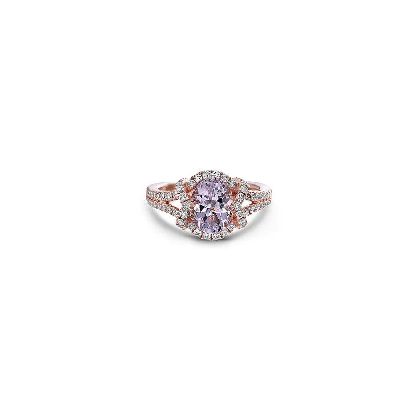 Morganite and Rose Gold