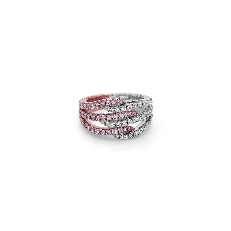 women’s flower rings-Diamond Fabrage Ring