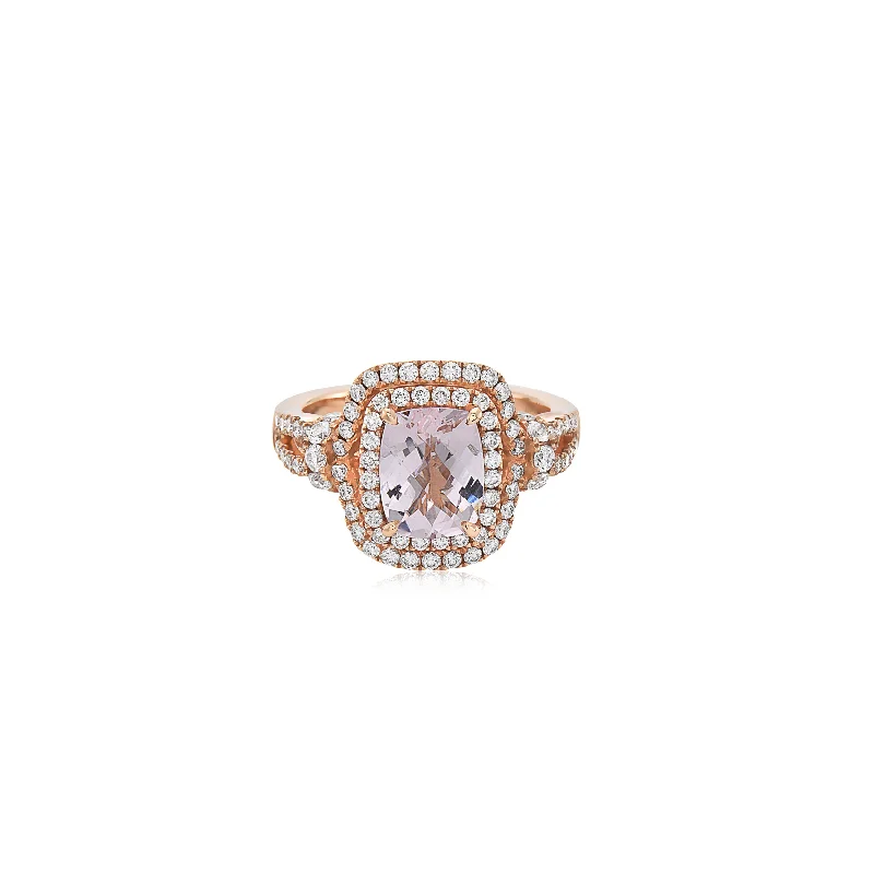 Morganite and Rose Gold