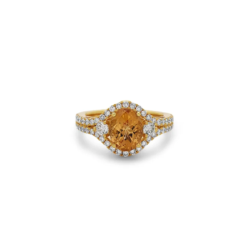 Citrine and Yellow Gold