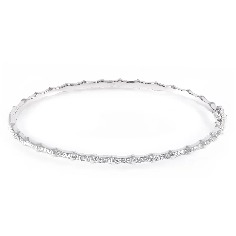 women’s tennis bracelets-Bamboo Bangle