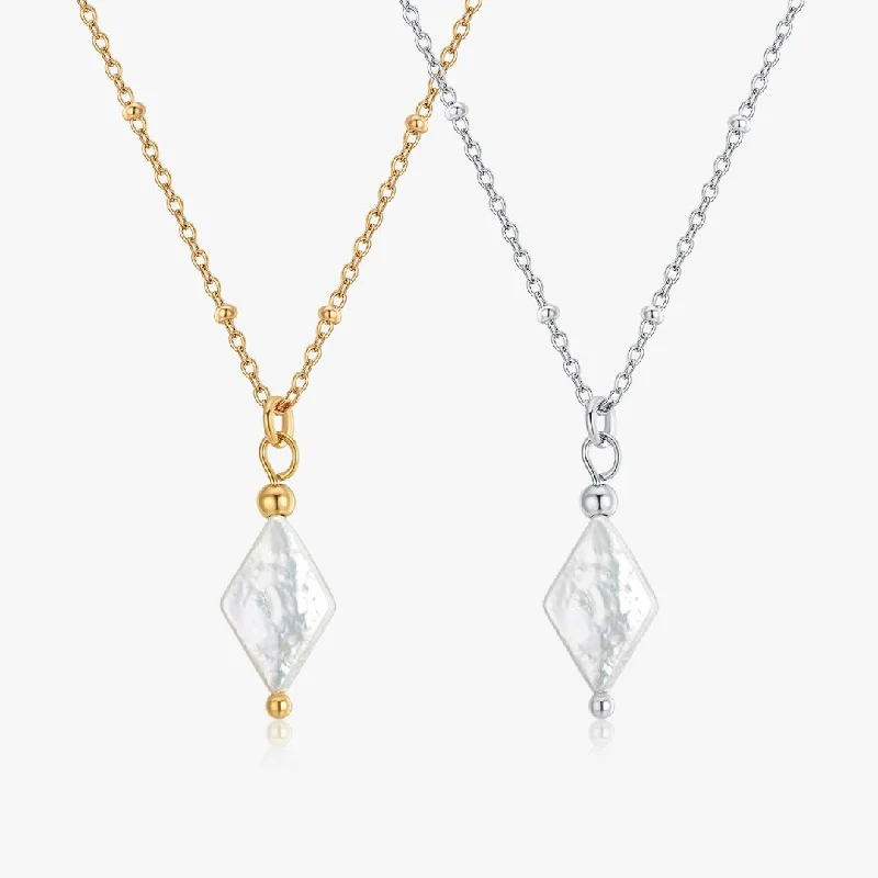 women’s trendy fashion necklaces-Iris Pearl Necklaces