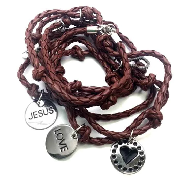 women’s exclusive bangles-I Love Jesus Bracelet