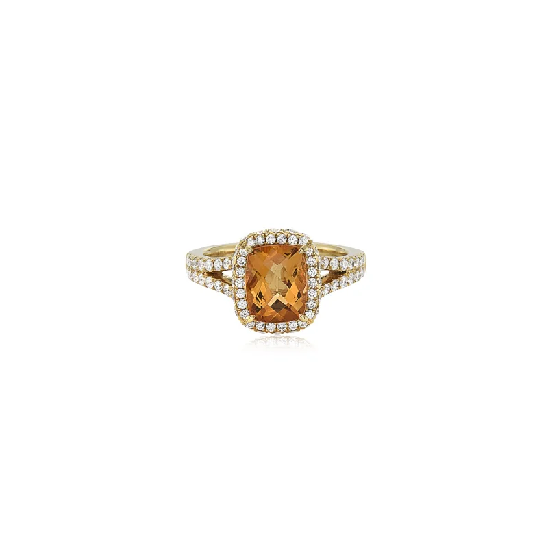 Citrine and Yellow Gold