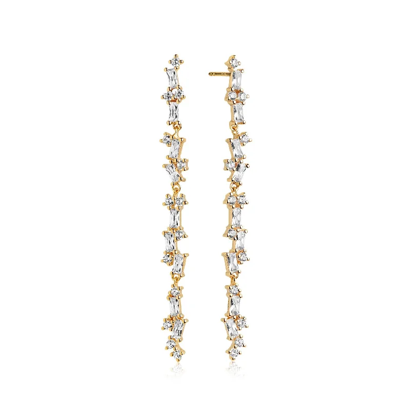 women’s clip-on diamond earrings-Earring Antella lungo