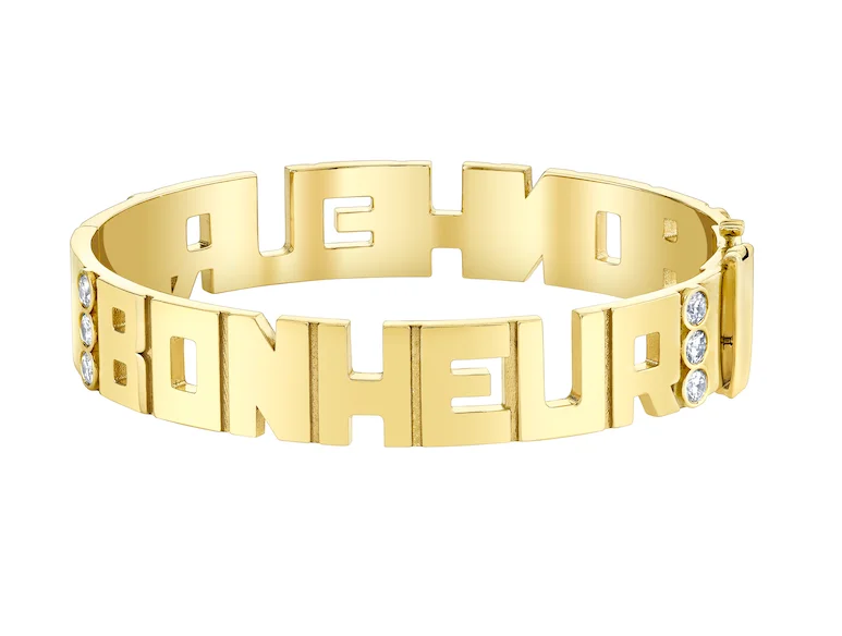 women’s stacking bangles-Block Bonheur "Happiness" Bangle