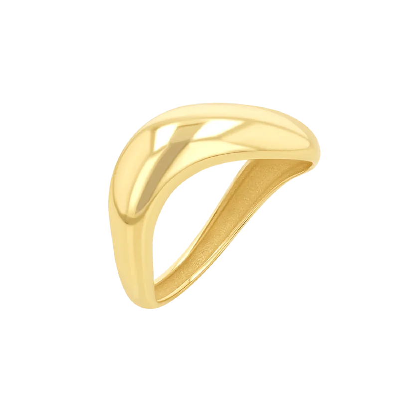 women’s three-stone rings-Puff Wave Ring