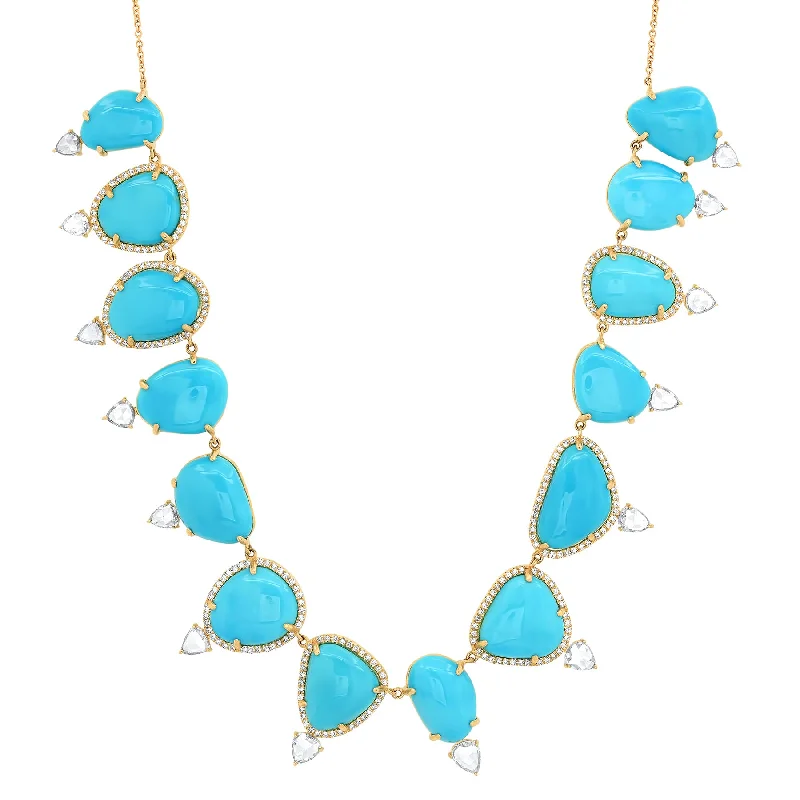 women’s elegant necklaces-LUMINARY NECKLACE, TURQUOISE