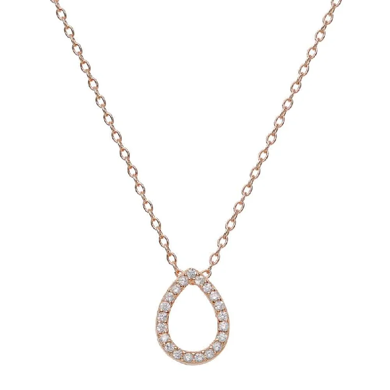 women’s luxury necklaces-DEWDROP NECKLACE, ROSE GOLD