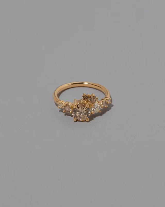 women’s vintage rings-Luna Ring - Champagne Diamond