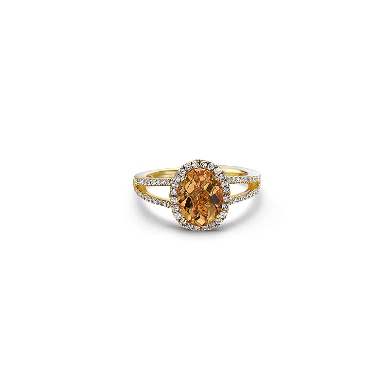 Citrine and Yellow Gold