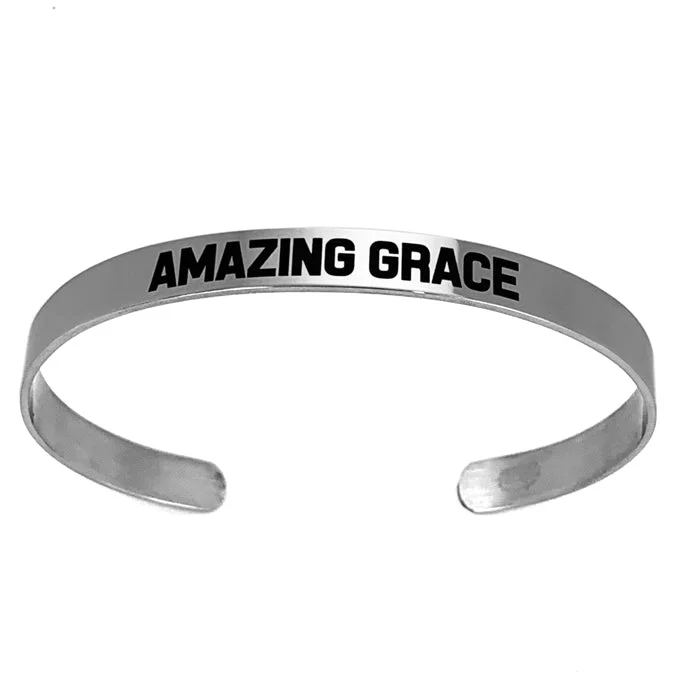 women’s sparkly bangles-Amazing Grace Bracelet