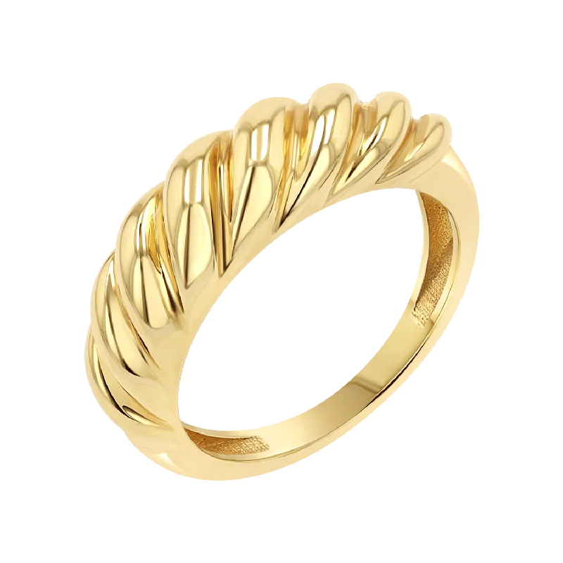 women’s custom rings-Celine Croissant Ring