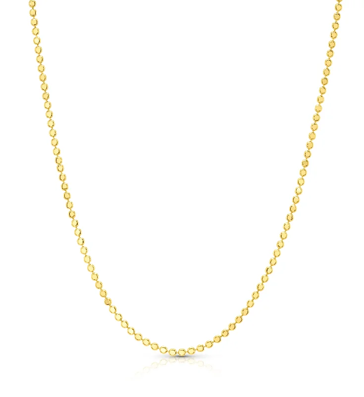 women’s gemstone pendant necklaces-DOTTED DELIGHT NECKLACE, GOLD