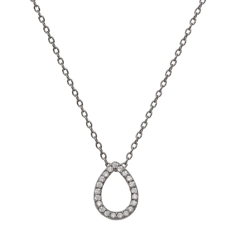 women’s vintage necklaces-DEWDROP NECKLACE, BR STERLING SILVER