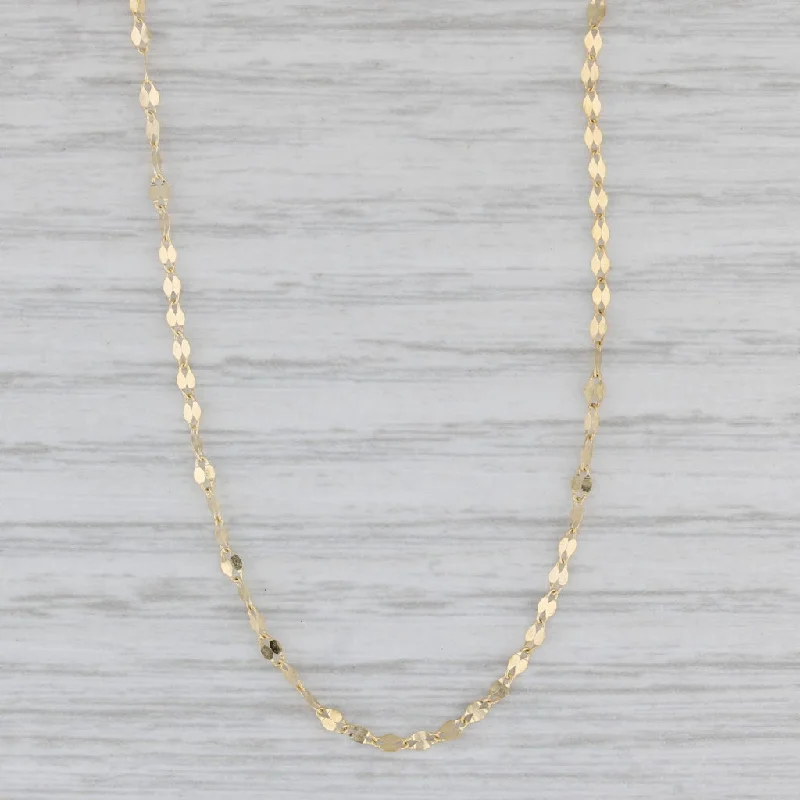 women’s pearl necklaces-New Gucci Chain Necklace 14k Yellow Gold 17.5" 1.4mm Magnetic Clasp