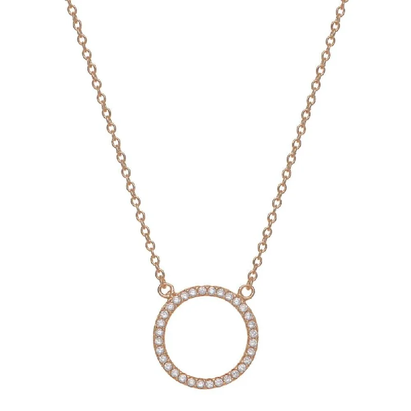 women’s chain necklaces-ETERNITY NECKLACE, ROSE GOLD