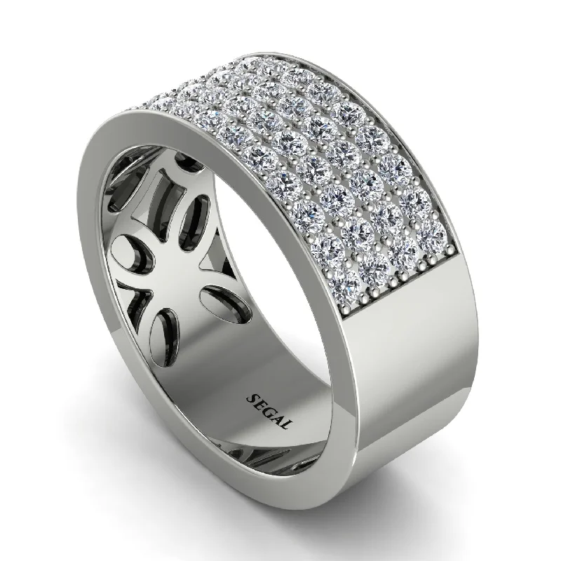 women’s diamond band engagement rings-Diamond Everlasting Radiance Wedding Band - Carolina No. 3