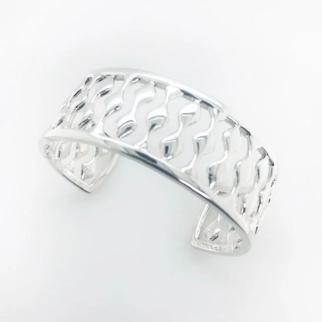 women’s layered bracelets-Thin Mini Teardrops Cuff