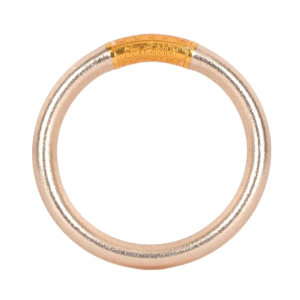 women’s gold plated bracelets-BuDhaGirl | Tzubbie All Weather Bangle in Champagne