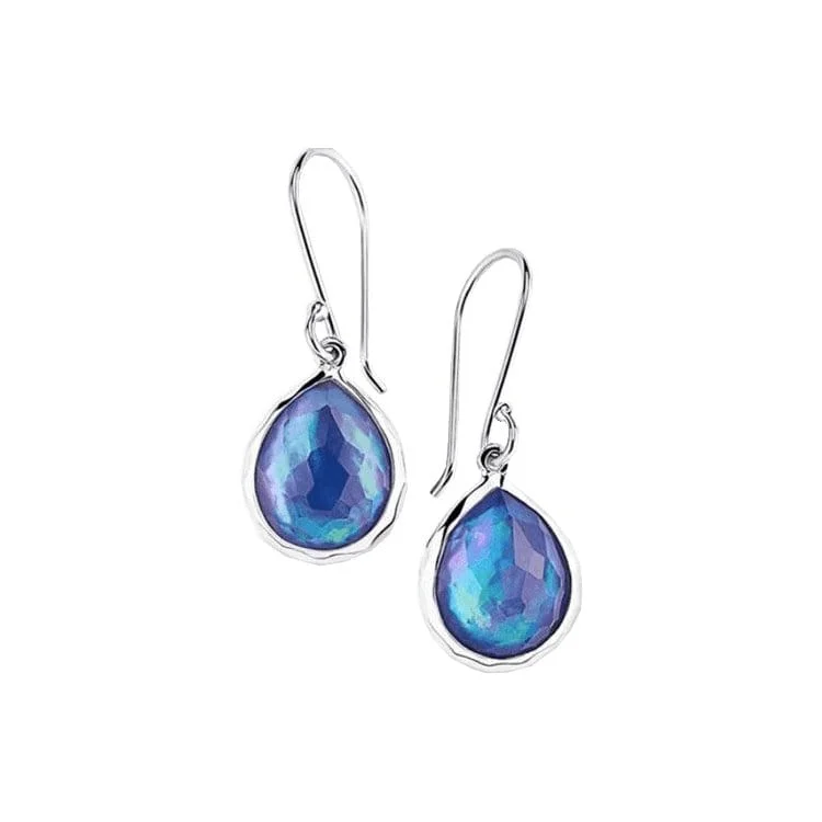 women’s sparkling earrings-Mini Teardrop Earrings in Eclipse