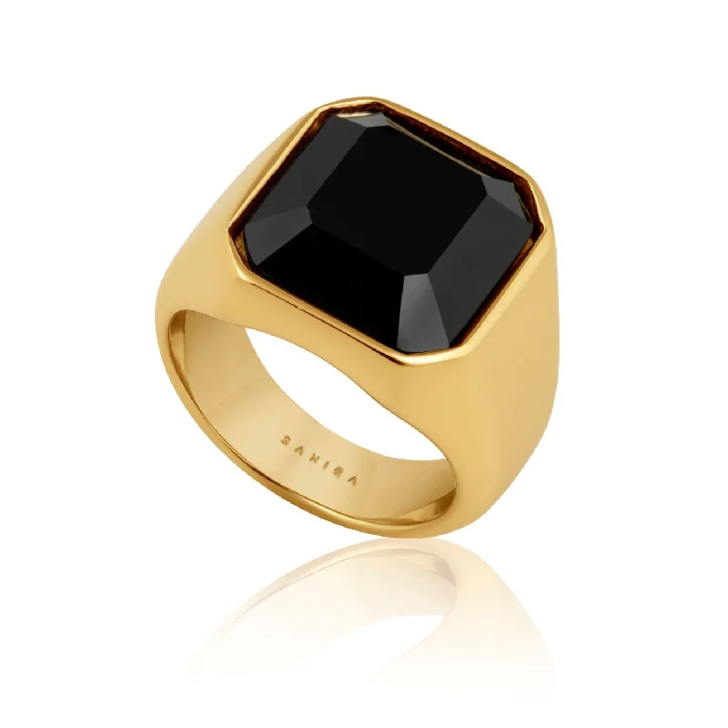 women’s adjustable rings-Ora Onyx Ring