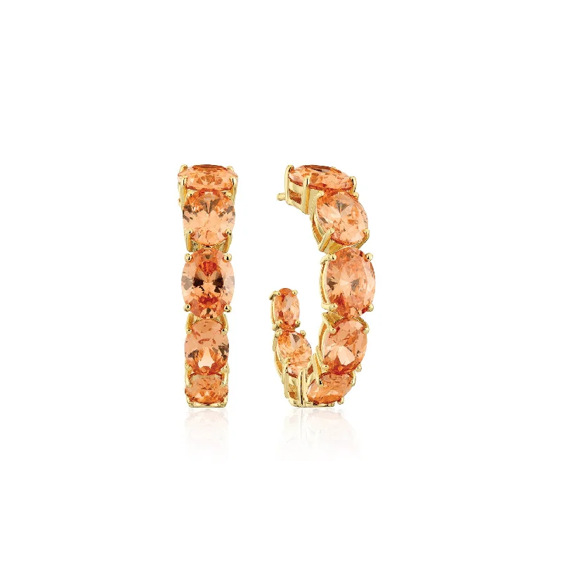 women’s gemstone drop earrings-Earrings Ellisse Creolo Grande