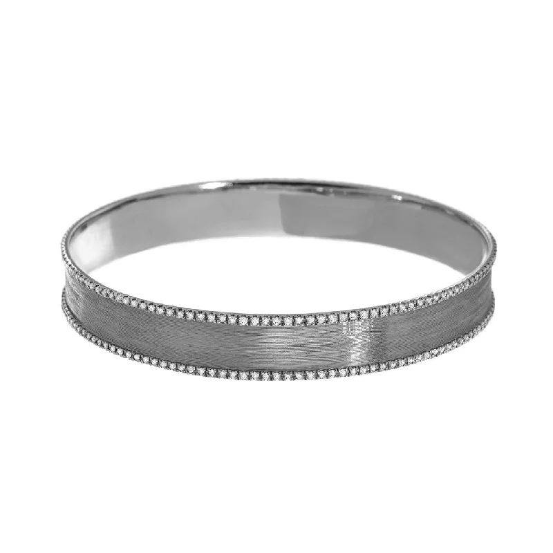 women’s adjustable bangles-Hollie Bangle Silver