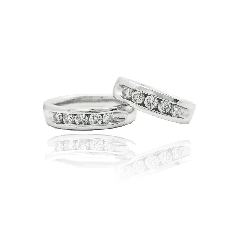 women’s vintage-inspired engagement rings-Diamond Pompeii Wedding Band Ring (14K).