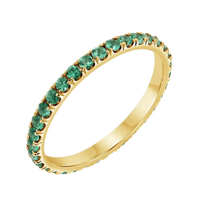 women’s elegant rings-Emerald Band