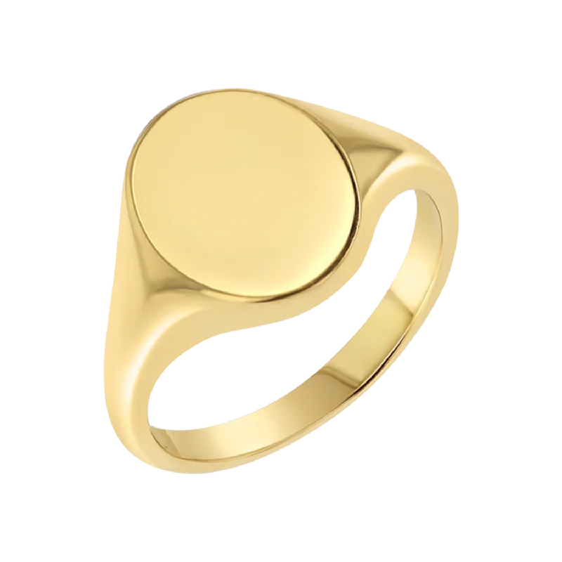 women’s multi-stone rings-Moyen Oval Signet Ring