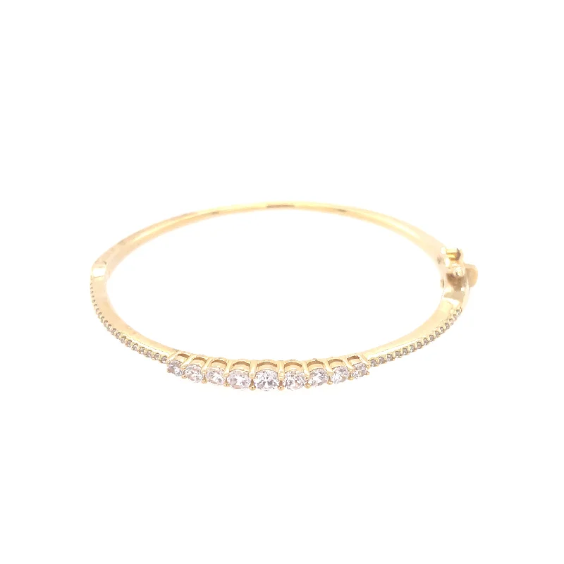 women’s pearl bangles-Graduated Bangle