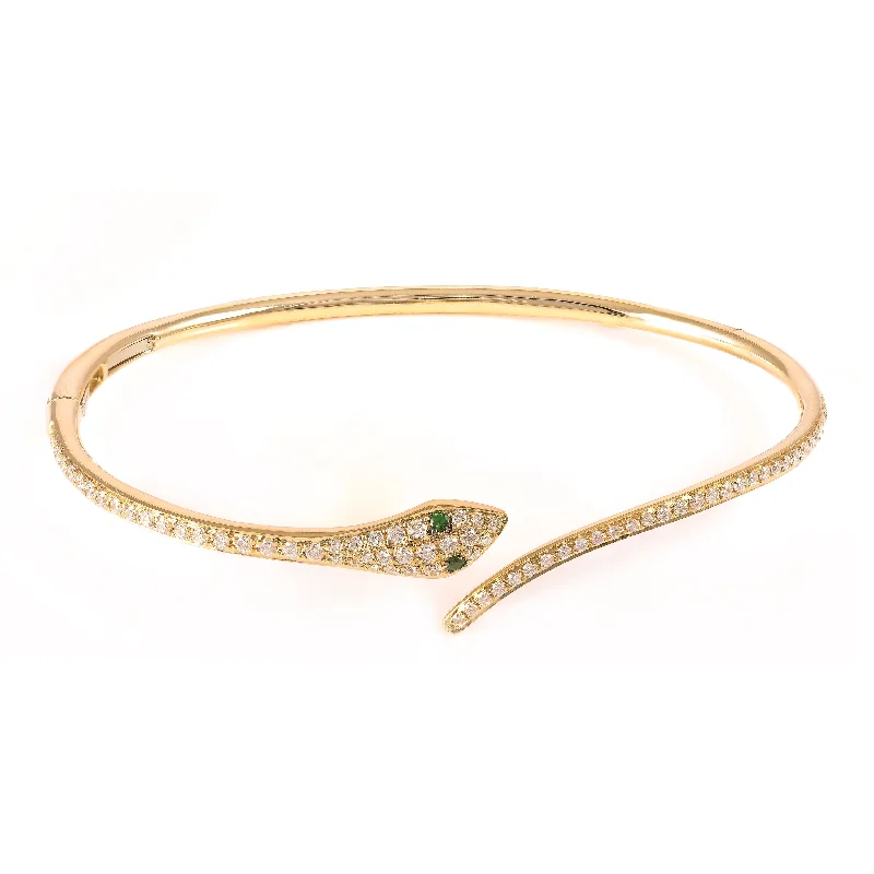 women’s minimalist bracelets-Snake Cuff