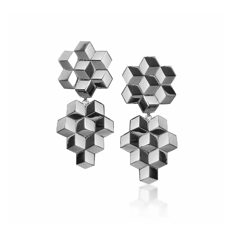 women’s crystal earrings-Signature Brillante Earrings