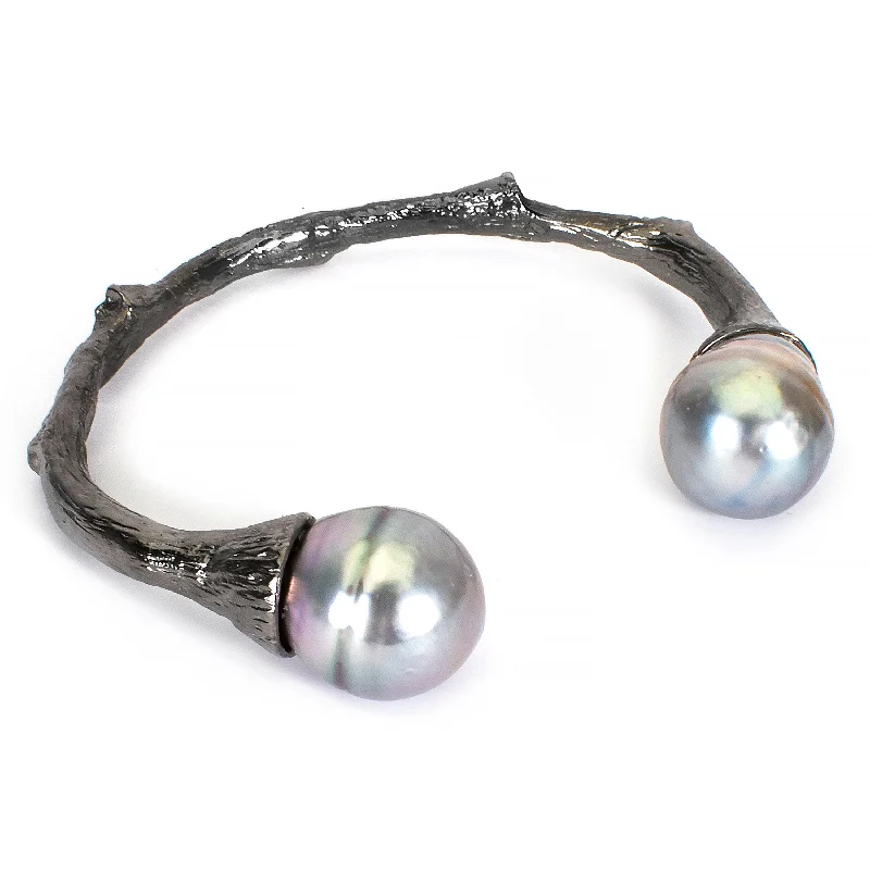 women’s bangle sets-Pearl Cuff