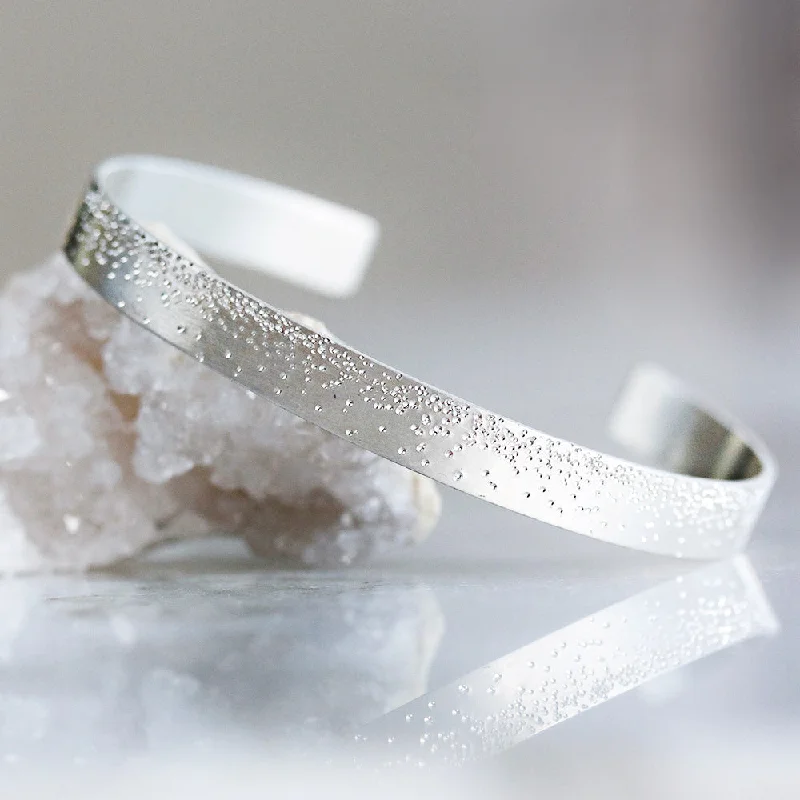 women’s boho bracelets-DIAMOND DUSTED GRAND CUFF