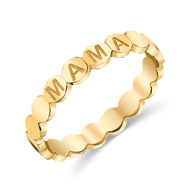 women’s engraved rings-Bubble Engravable Eternity Band