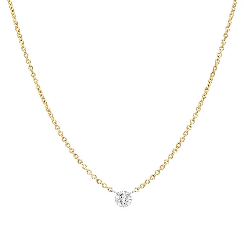 women’s pearl necklaces for weddings-CHERISHED DIAMOND NECKLACE, GOLD