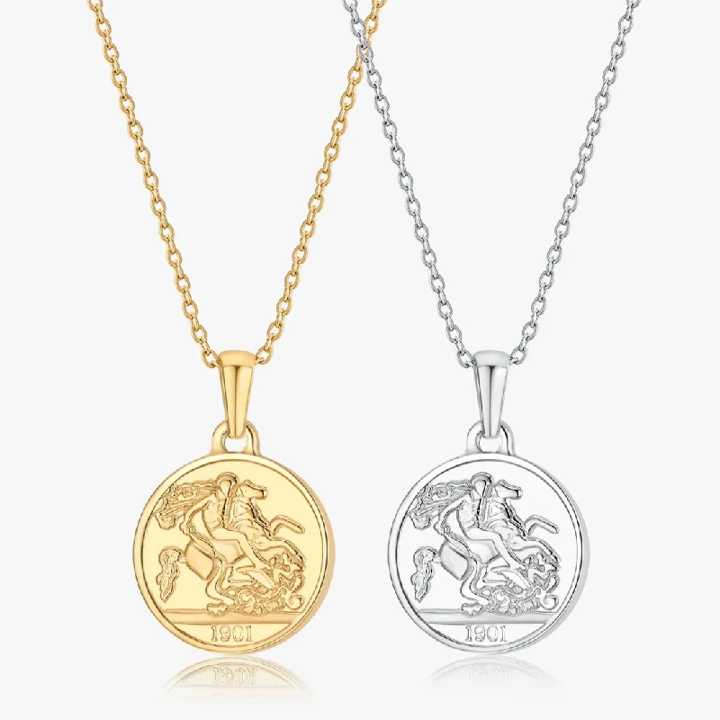 women’s fashion necklaces-Sparta Coin Necklace