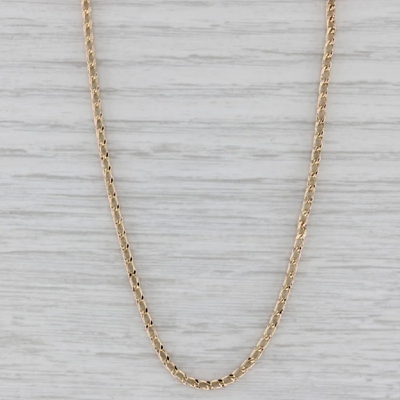 women’s silver chain necklaces-Wheat Chain Necklace 10k Yellow Gold 17.75" 2.3mm