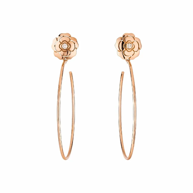 women’s minimalist earrings-Extrait de Camélia Hoop Earrings