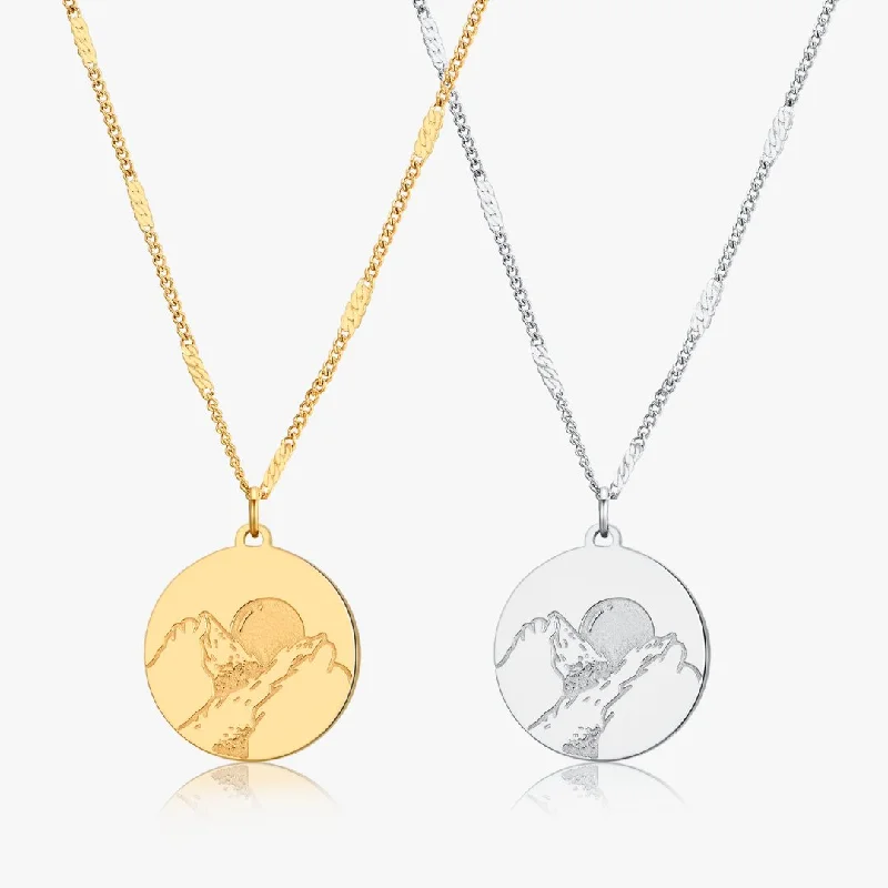 women’s engraved necklaces-Wanderlust Necklace (Nature’s Divinity Collection)