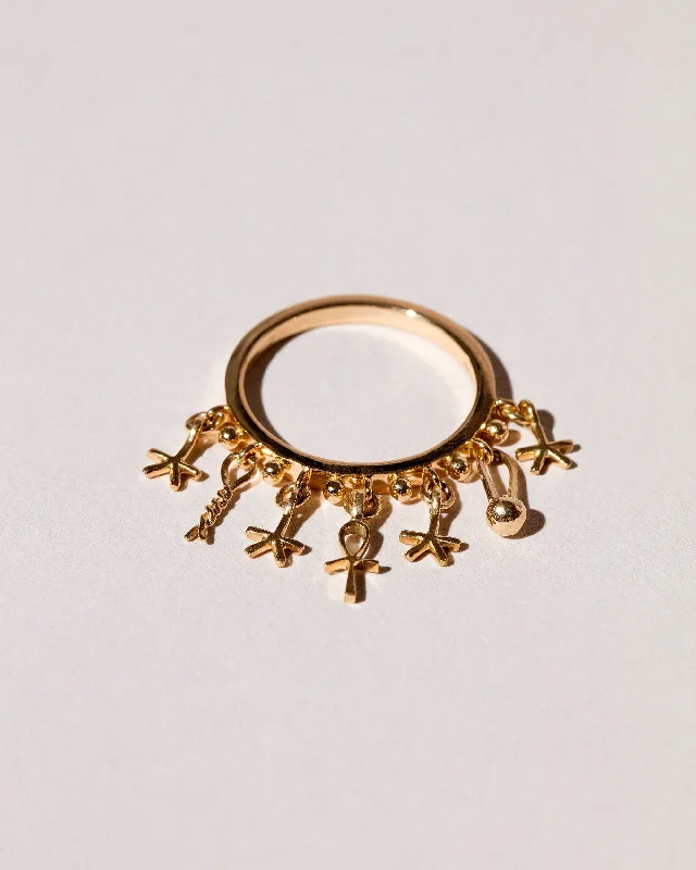 women’s thick gold rings-Talisman Ring