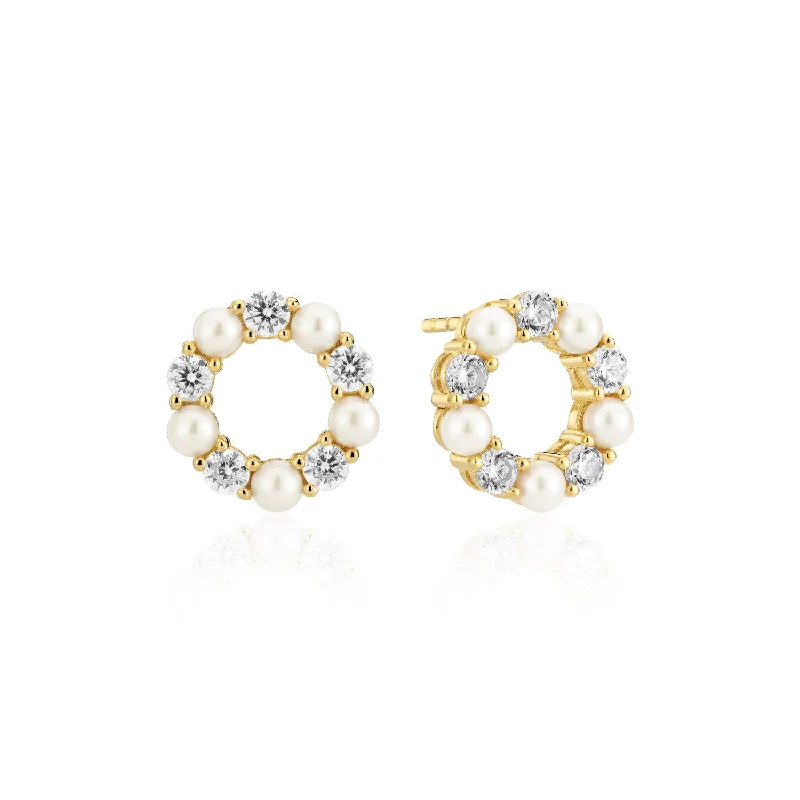 women’s gold drop earrings-Earrings Biella Perla