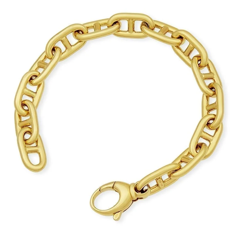 women’s exclusive bangles-Divided Oval Link Bracelet