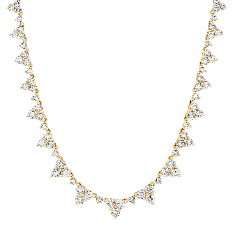 women’s anniversary necklaces-DIAMONDS FOREVER NECKLACE, 14kt GOLD